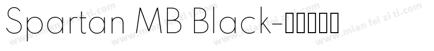 Spartan MB Black字体转换